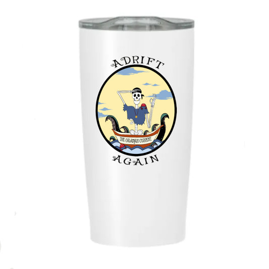 The Calamari Current, Stainless Steel Tumbler, White