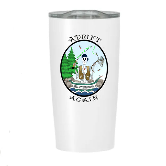 Reel River Fishing Co., Stainless Steel Tumbler, White