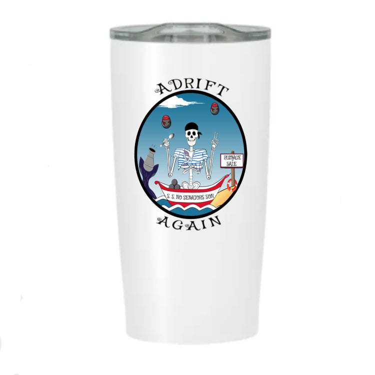 S. S. No Senators Son, Stainless Steel Tumbler, White