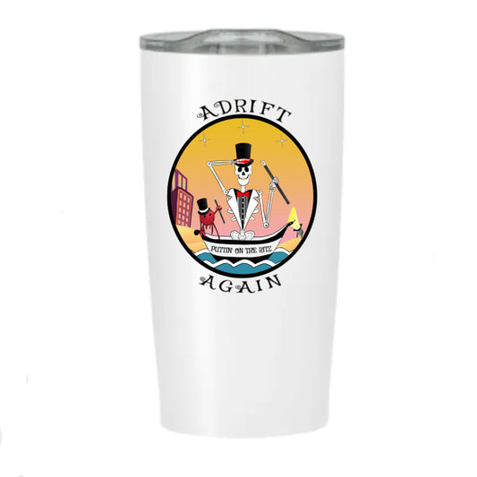 Puttin' On The Ritz, Stainless Steel Tumbler, White