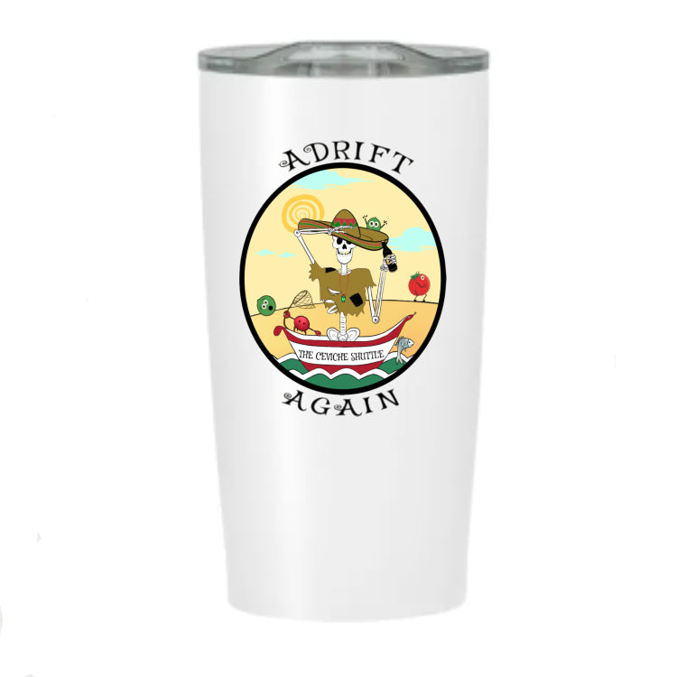 The Ceviche Shuttle, Stainless Steel Tumbler, White