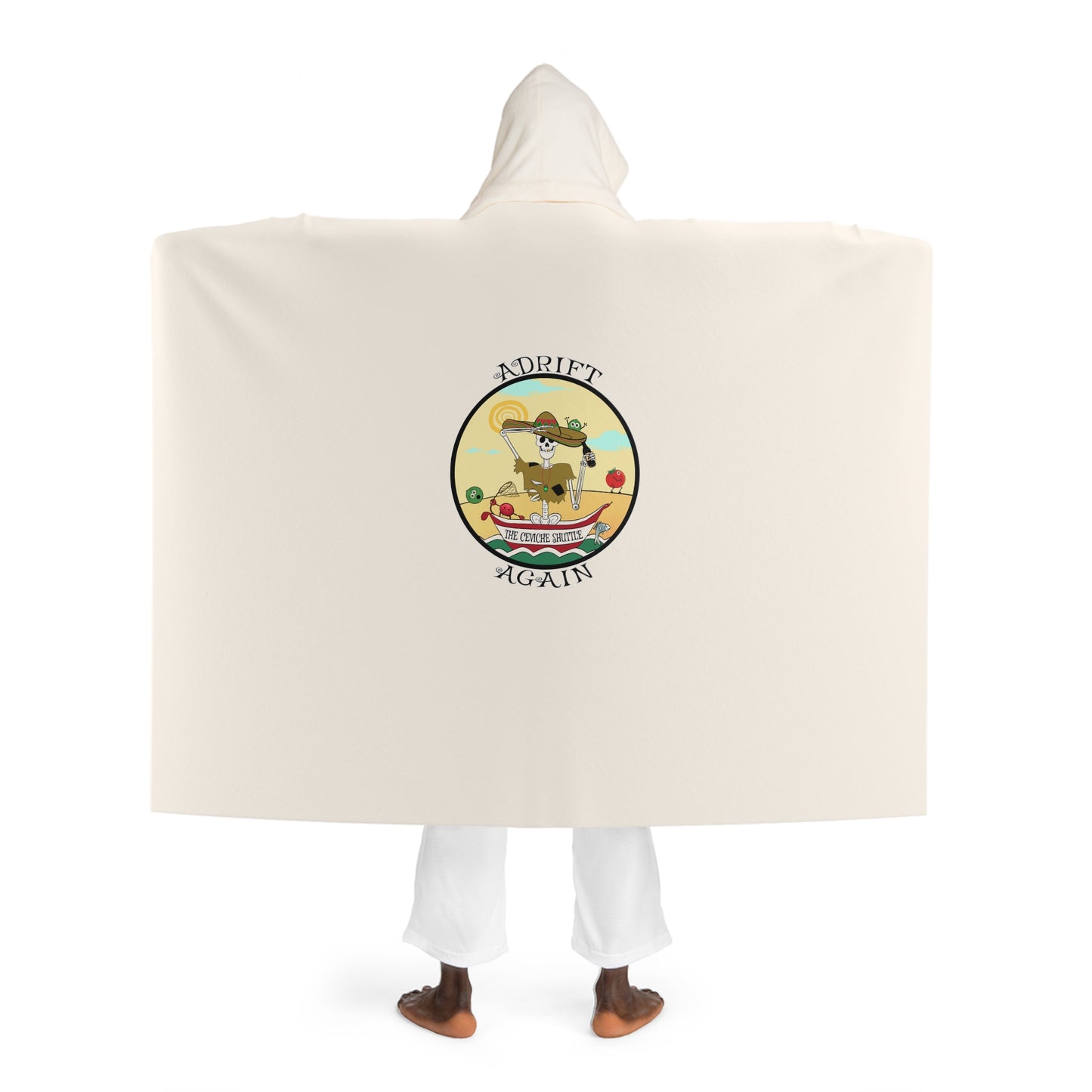 The Ceviche Shuttle Hooded Sherpa Fleece Blanket