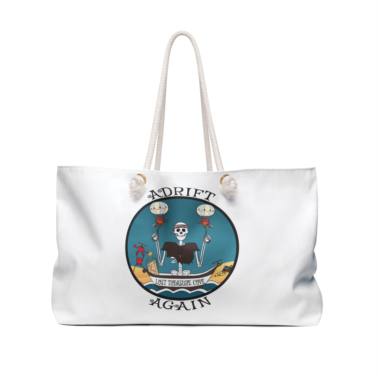 Lost Treasure Cove, Canvas Tote