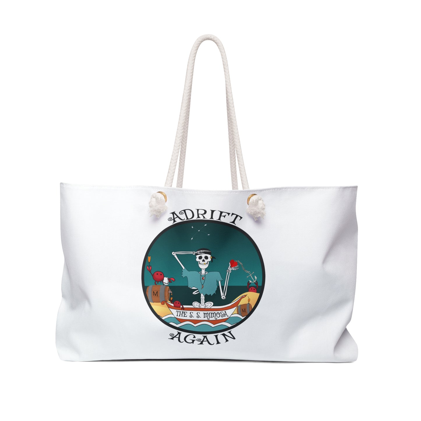 The S. S. Mimosa Canvas Tote (Black or White)