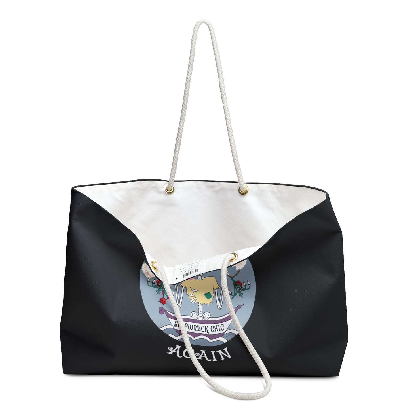 Shipwreck Chic, Canvas Tote (Black or White)