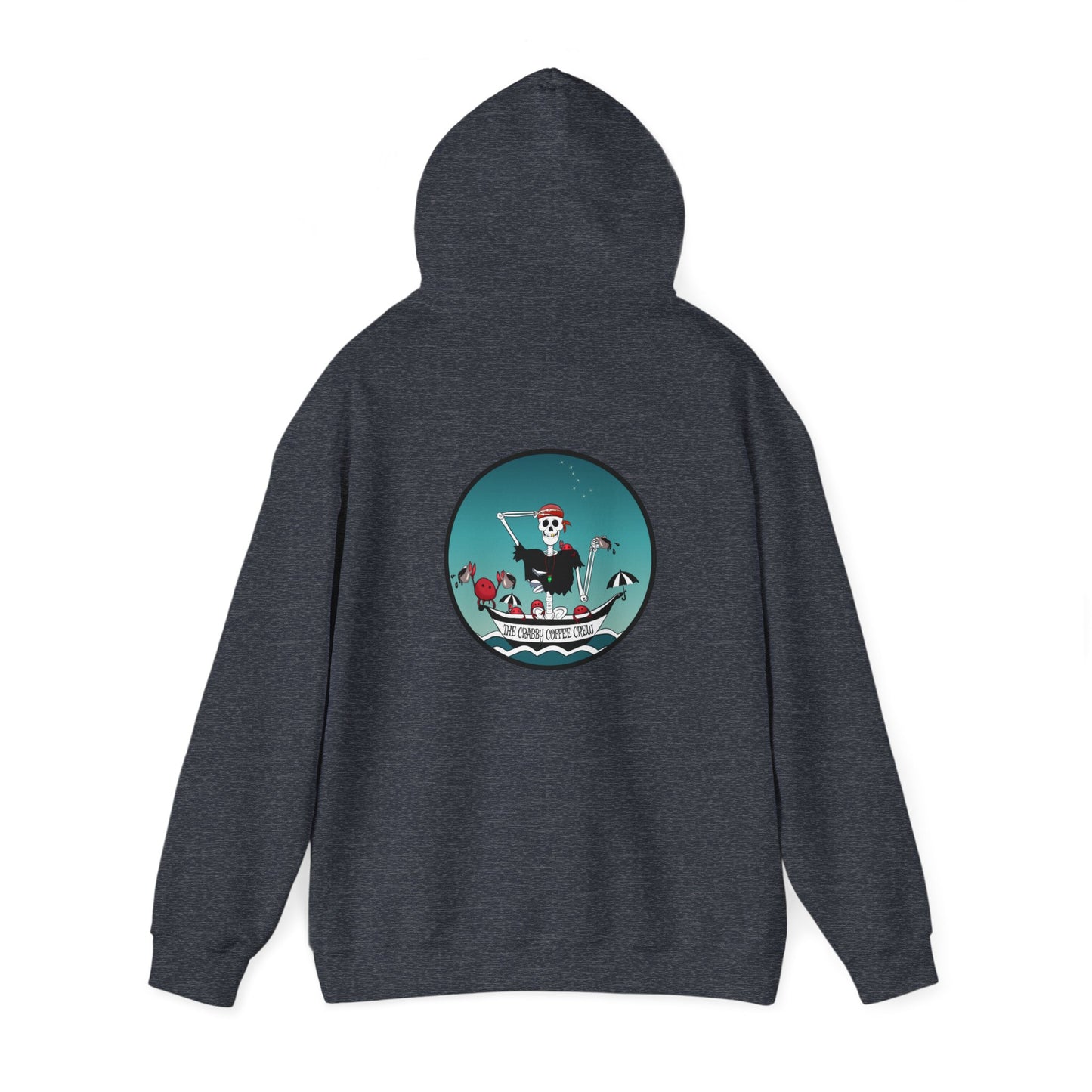 The Crabby Coffee Crew, The Classic All Day Hooded Sweatshirt, Purple, Antique Cherry Red, Sand, Indigo Blue, Graphite Heather & Heather Sport Dark Navy