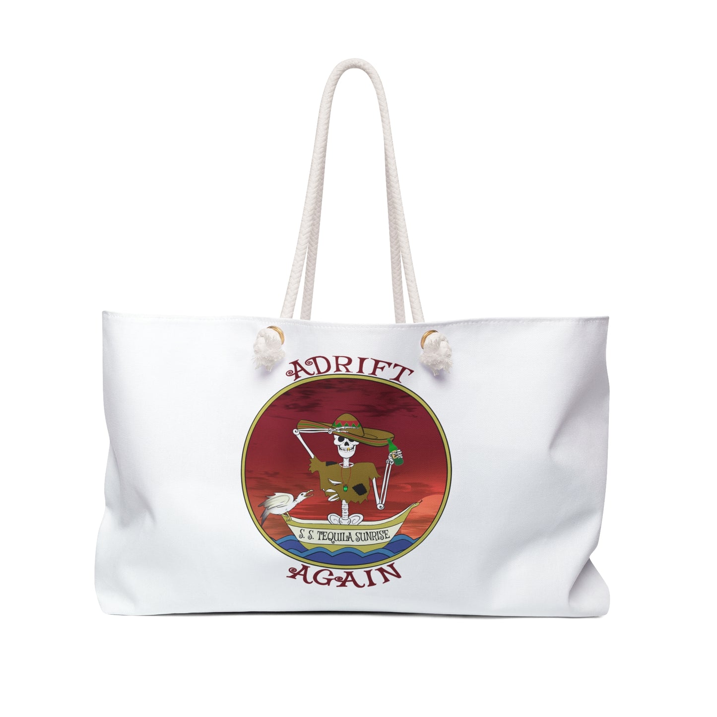 S. S. Tequila Sunrise Canvas Tote (Black or White)