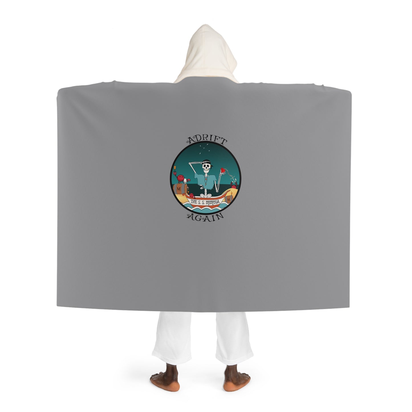 The S. S. Mimosa Hooded Sherpa Fleece Blanket