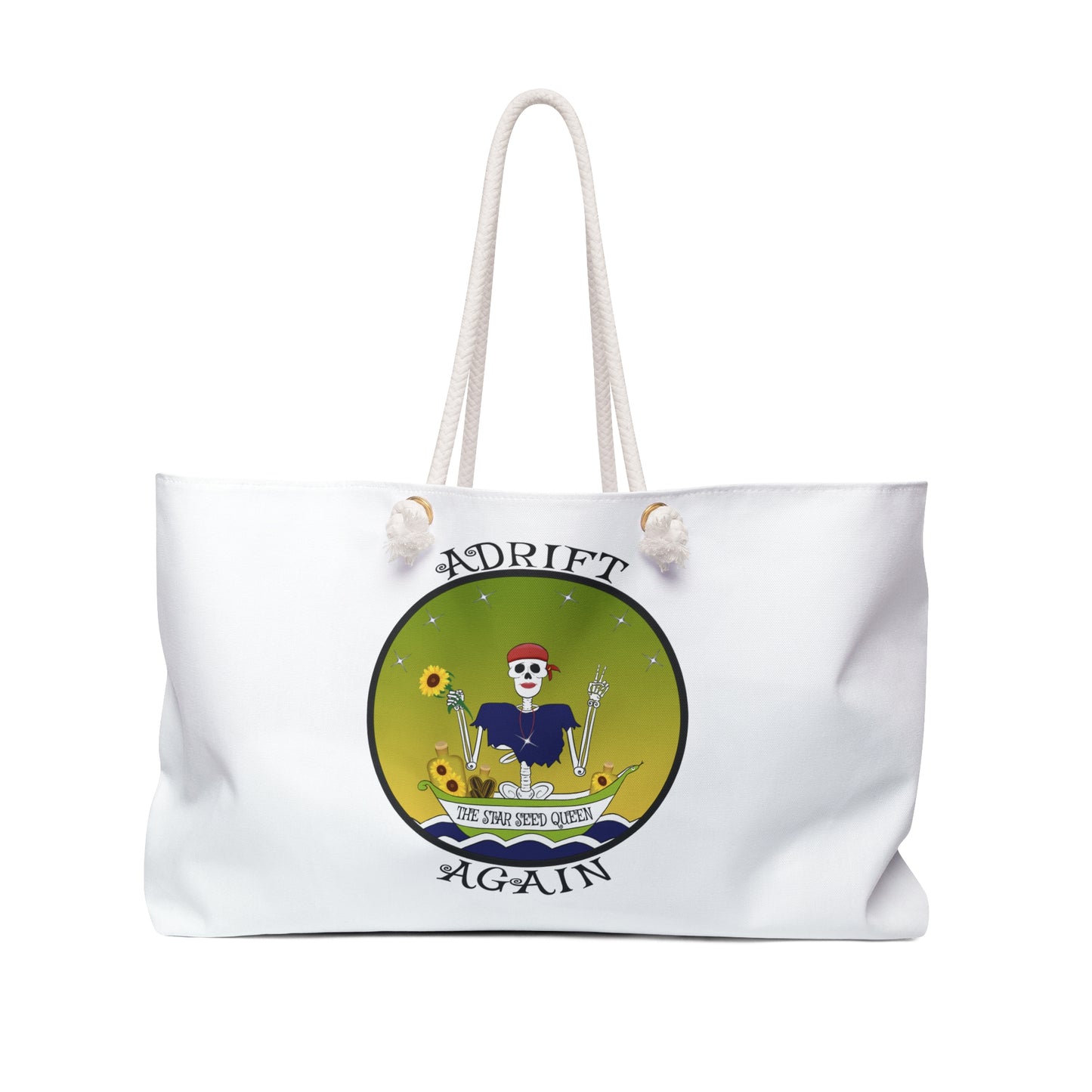 The Star Seed Queen Canvas Tote (Black or White)