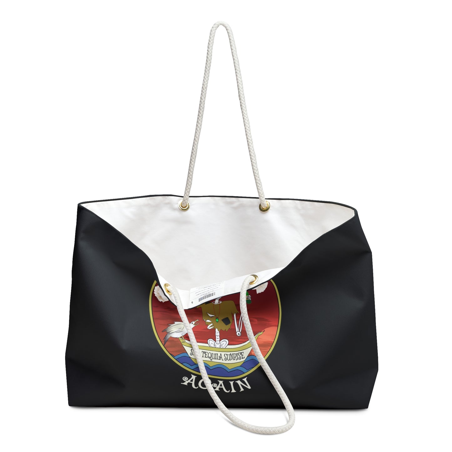 S. S. Tequila Sunrise Canvas Tote (Black or White)