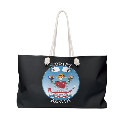 April Showers Canvas Tote (Black or White)