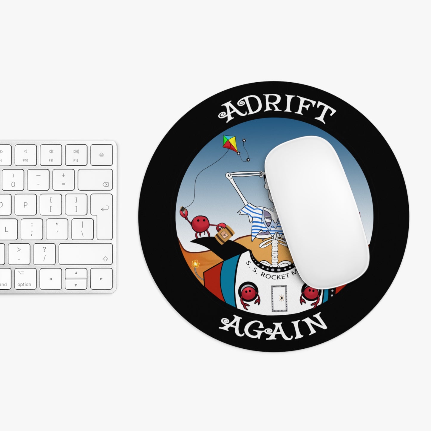 S. S. Rocket Man Mouse Pad (Black)