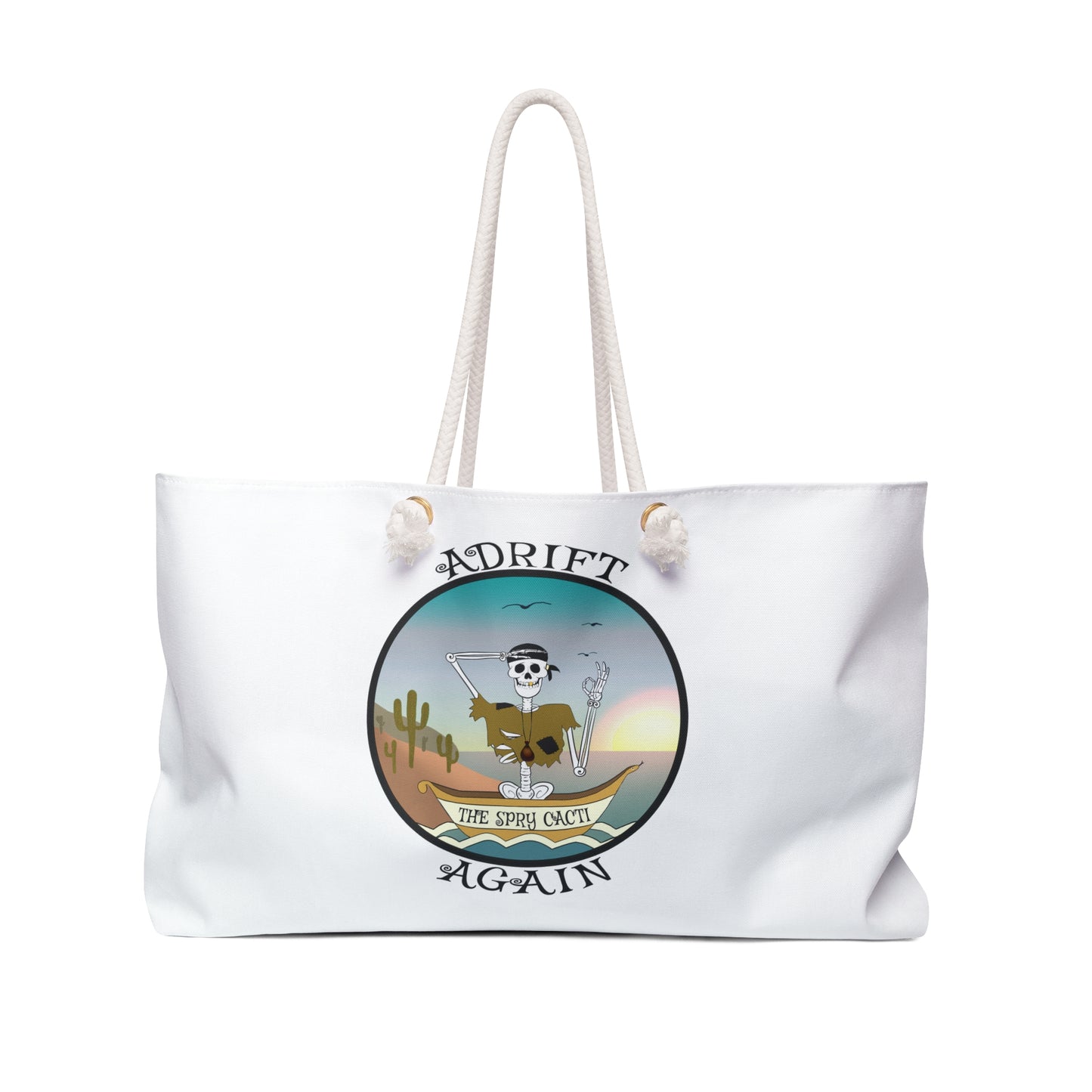 The Spry Cacti Canvas Tote (Black or White)