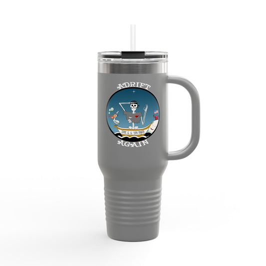 The S. S. Tin Man Insulated Travel Mug, 40oz, Gray or Black