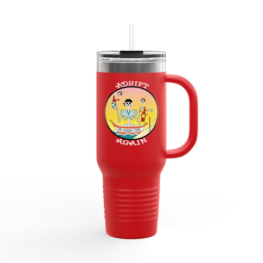 The Spiking Crab Insulated Travel Mug, 40oz, Red, White or Teal