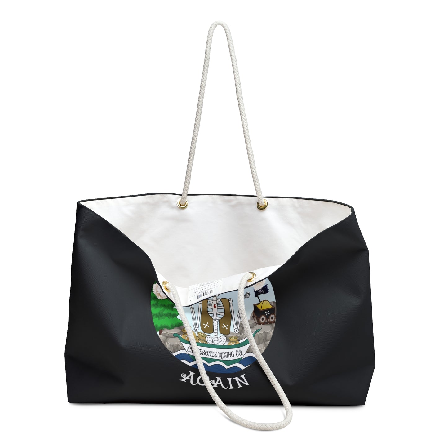 Crossbones Mining Co. Canvas Tote (Black or White)