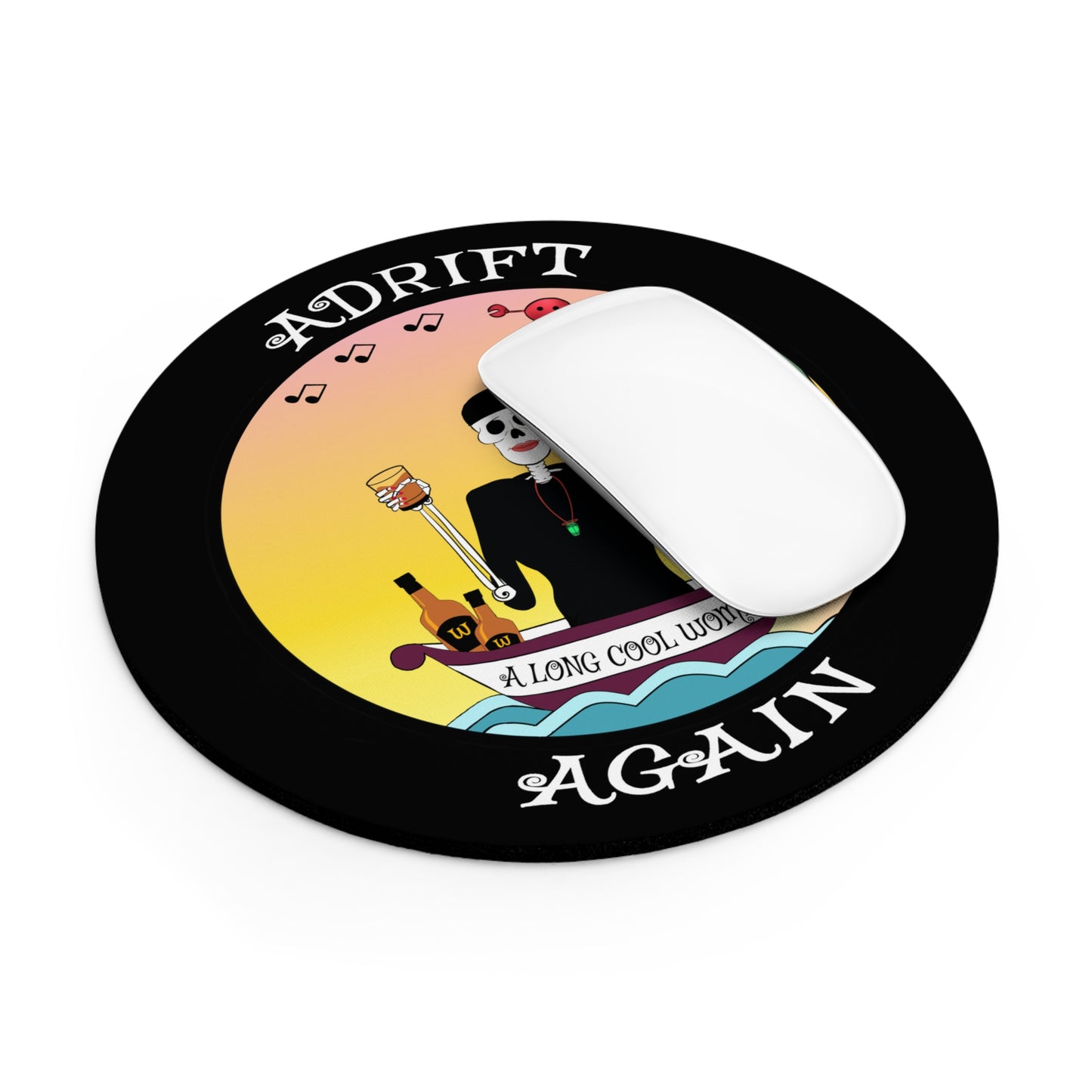 A Long Cool Woman Mouse Pad in Black