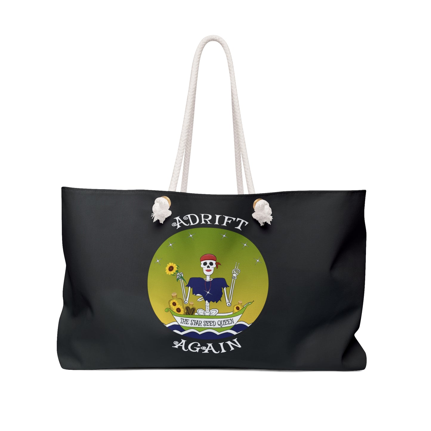 The Star Seed Queen Canvas Tote (Black or White)