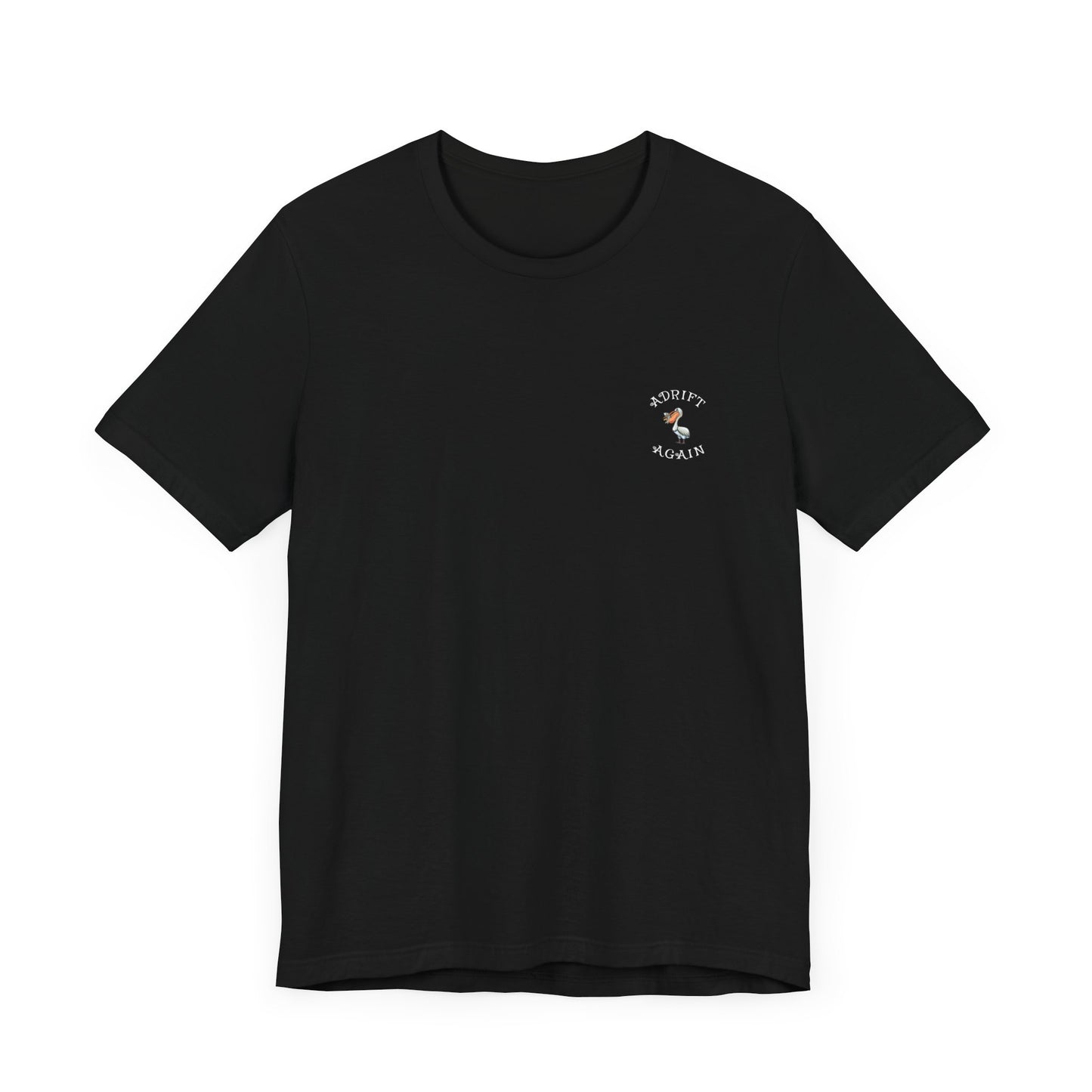 Pelican Coffee Co. Unisex Jersey Short Sleeve Tee  (White & Black)