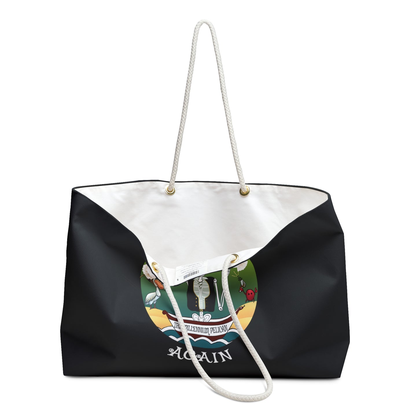 The Millennium Pelican Canvas Tote (Black or White)