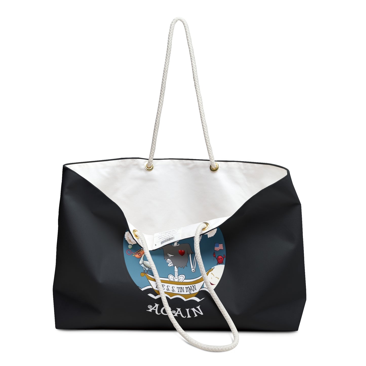 The S. S. Tin Man Canvas Tote (Black or White)