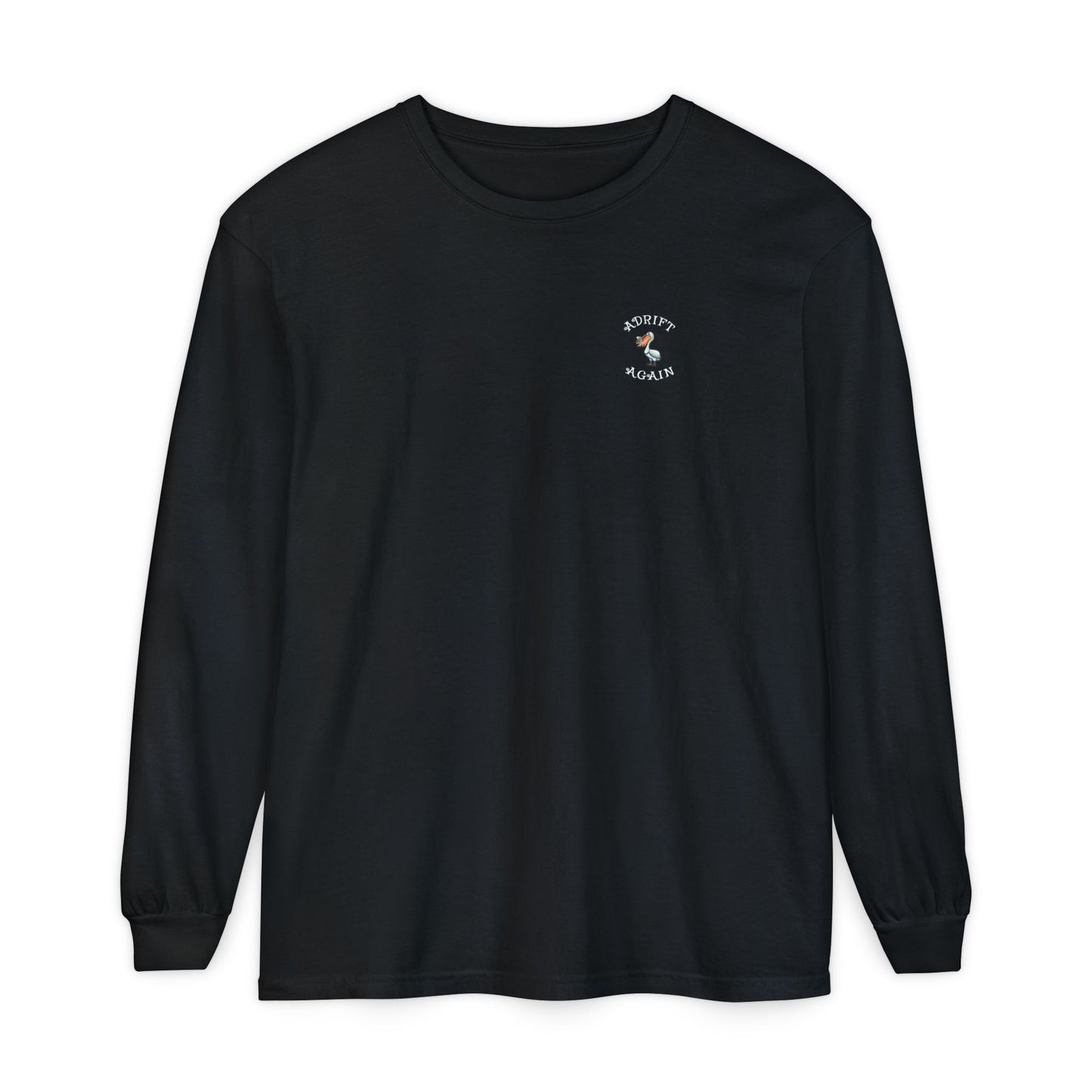 Peace, Love & Pickleball Unisex Garment-dyed Long Sleeve T-Shirt, Light Green, Blue Jean, Black, Butter & True Navy