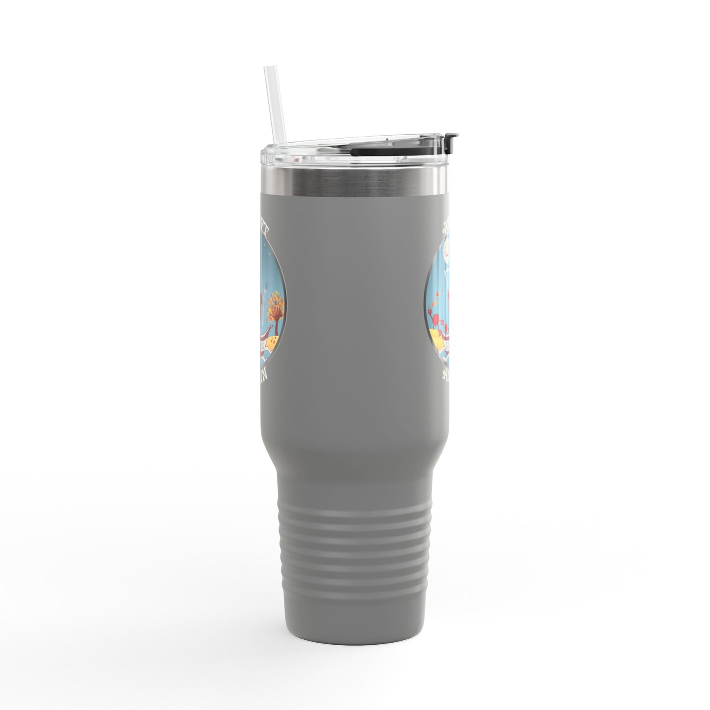 S. S. Fantabulous Insulated Travel Mug, 40oz, Gray or Black