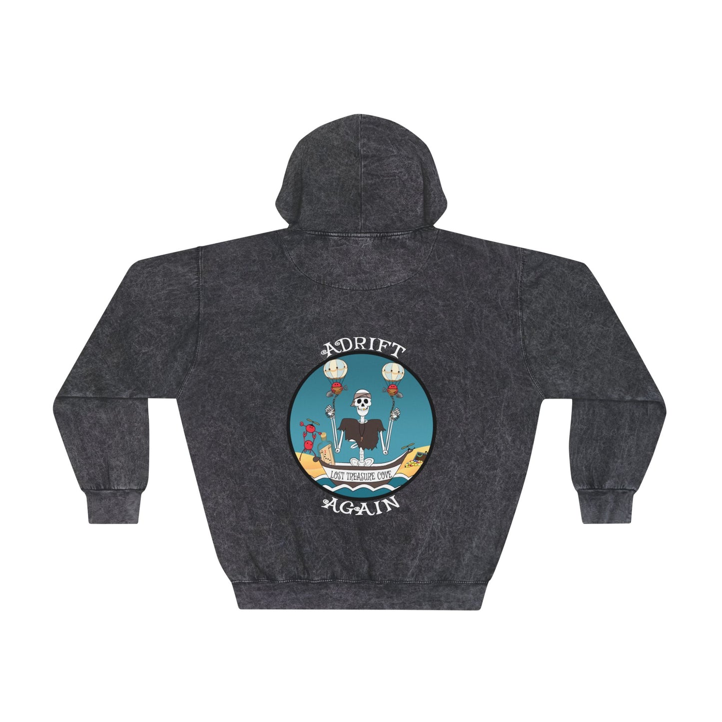 Lost Treasure Cove Unisex Mineral Wash Hoodie