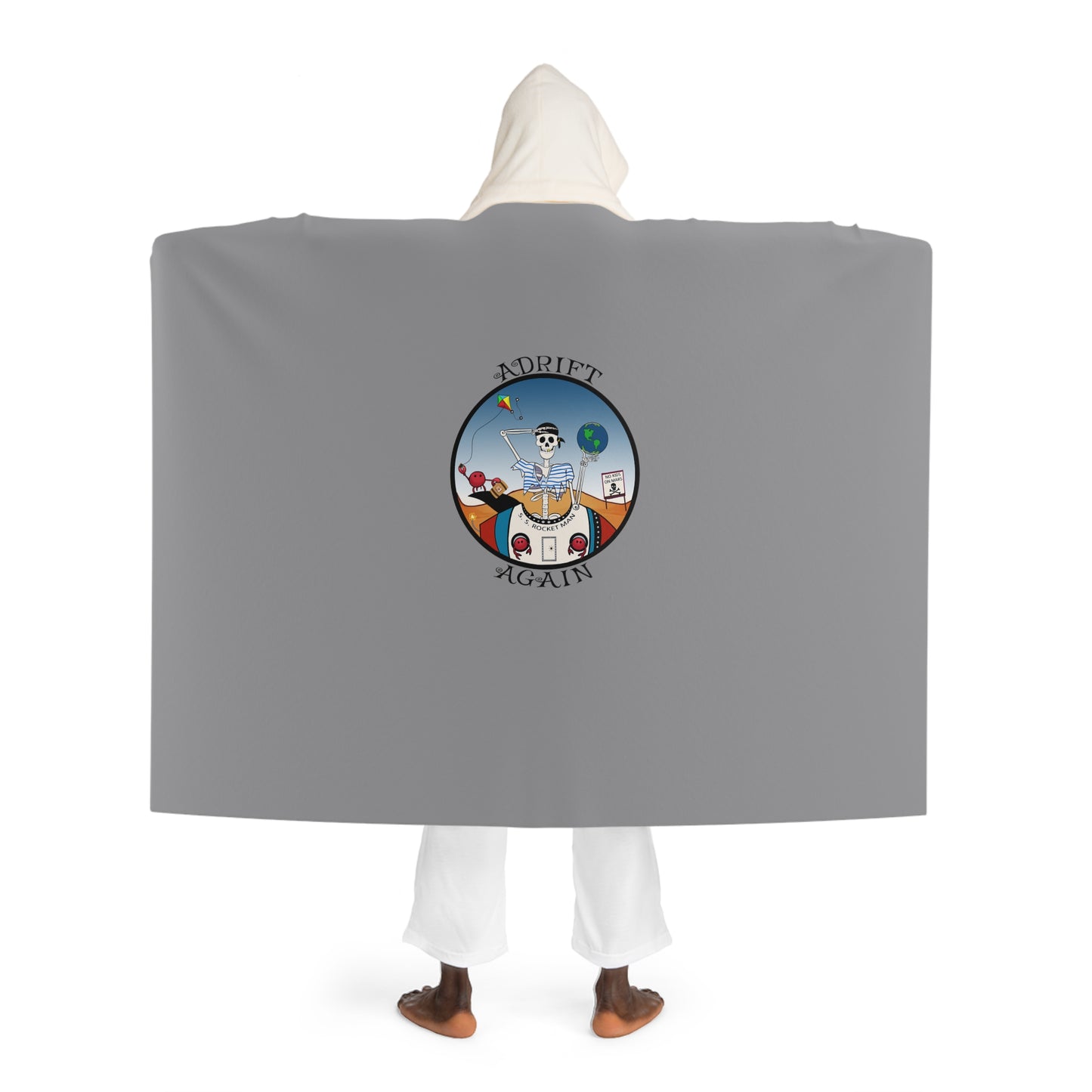 S. S. Rocket Man Hooded Sherpa Fleece Blanket