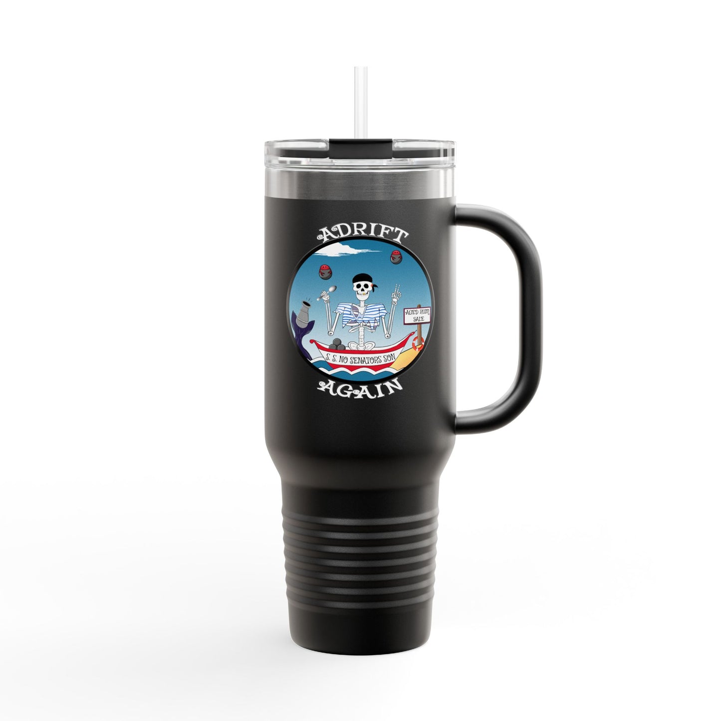 S. S. No Senators Son Insulated Travel Mug, 40oz, Red, White, Black or Blue