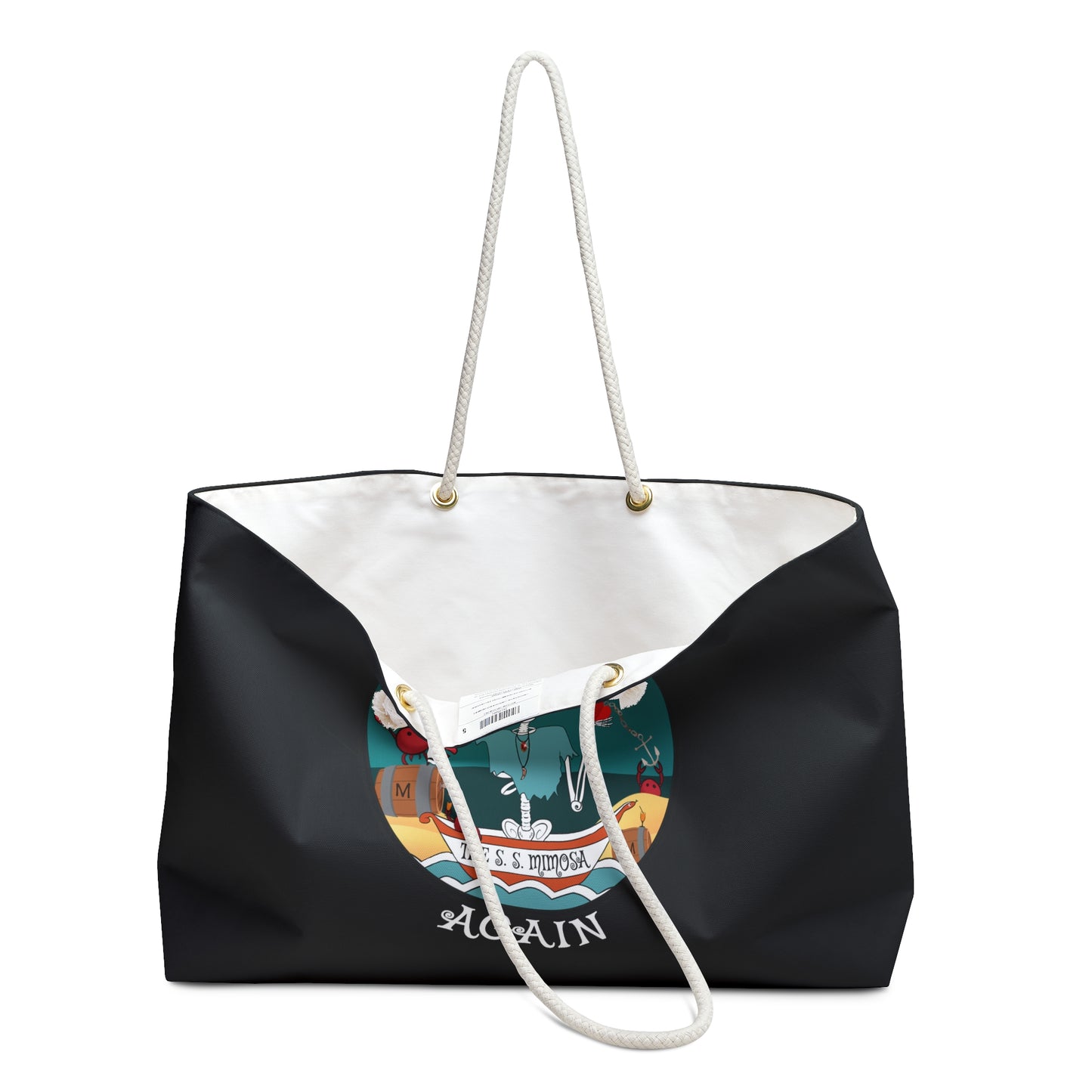 The S. S. Mimosa Canvas Tote (Black or White)