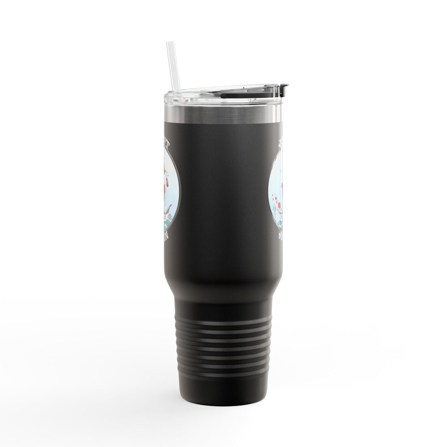 The Loose Cork Insulated Travel Mug, 40oz, Black or Red