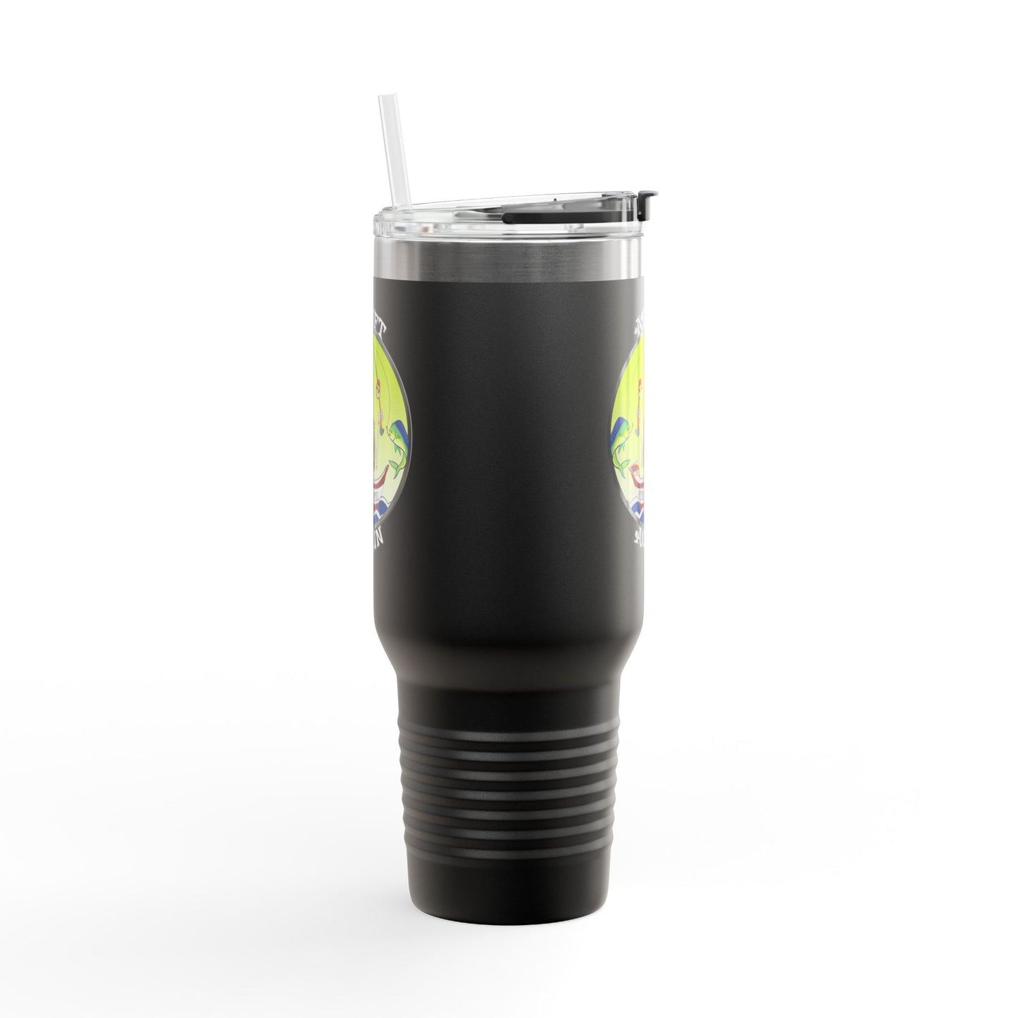 Keepin' It Reel Insulated Travel Mug, 40oz, White, Black or Blue