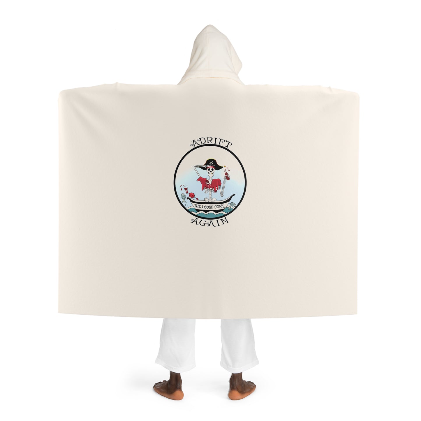 The Loose Cork Hooded Sherpa Fleece Blanket