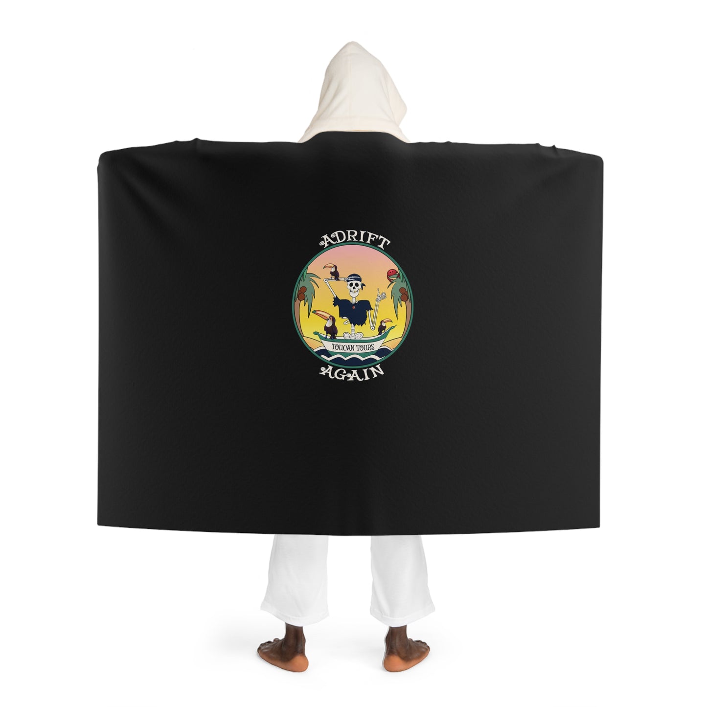 Toucan Tours Hooded Sherpa Fleece Blanket