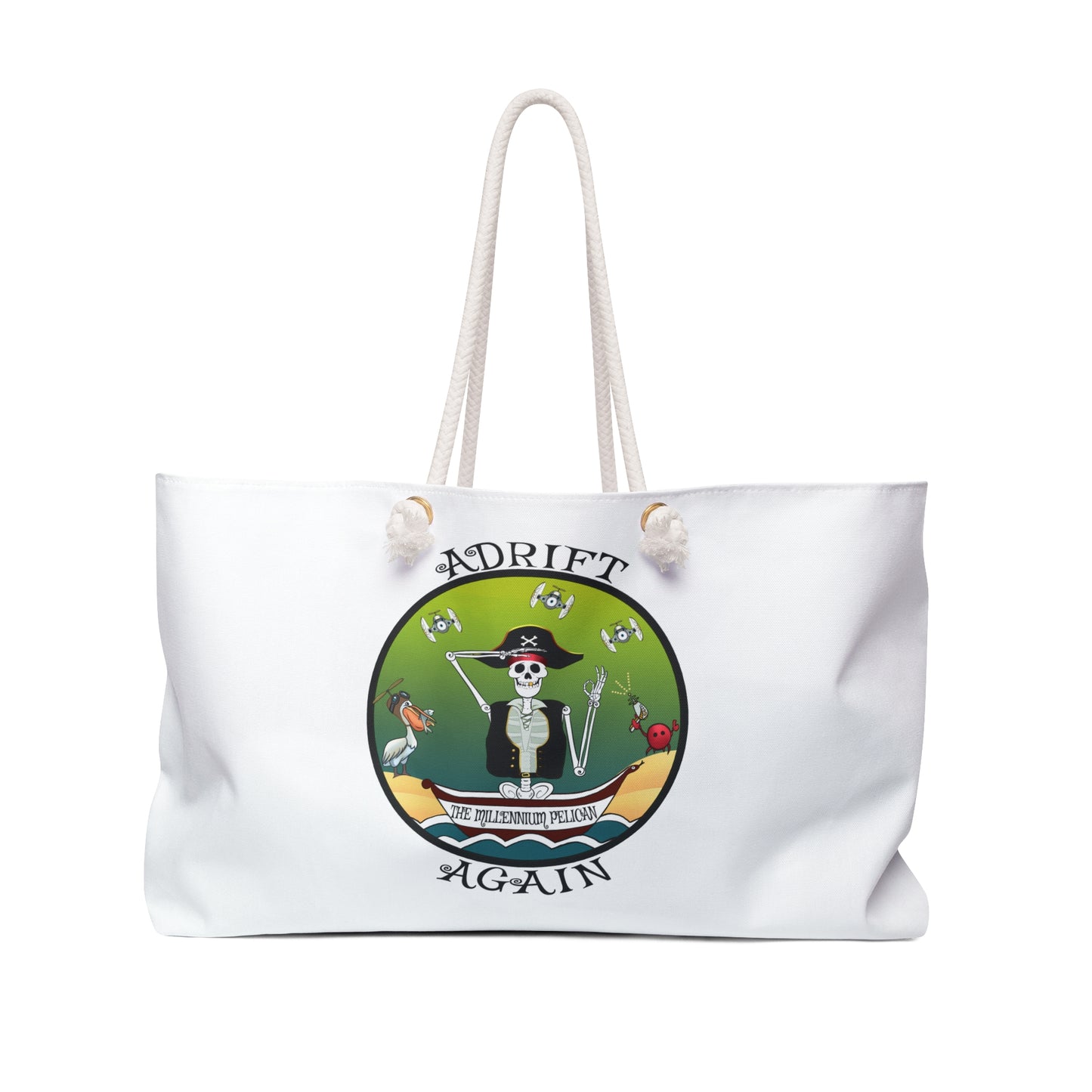 The Millennium Pelican Canvas Tote (Black or White)