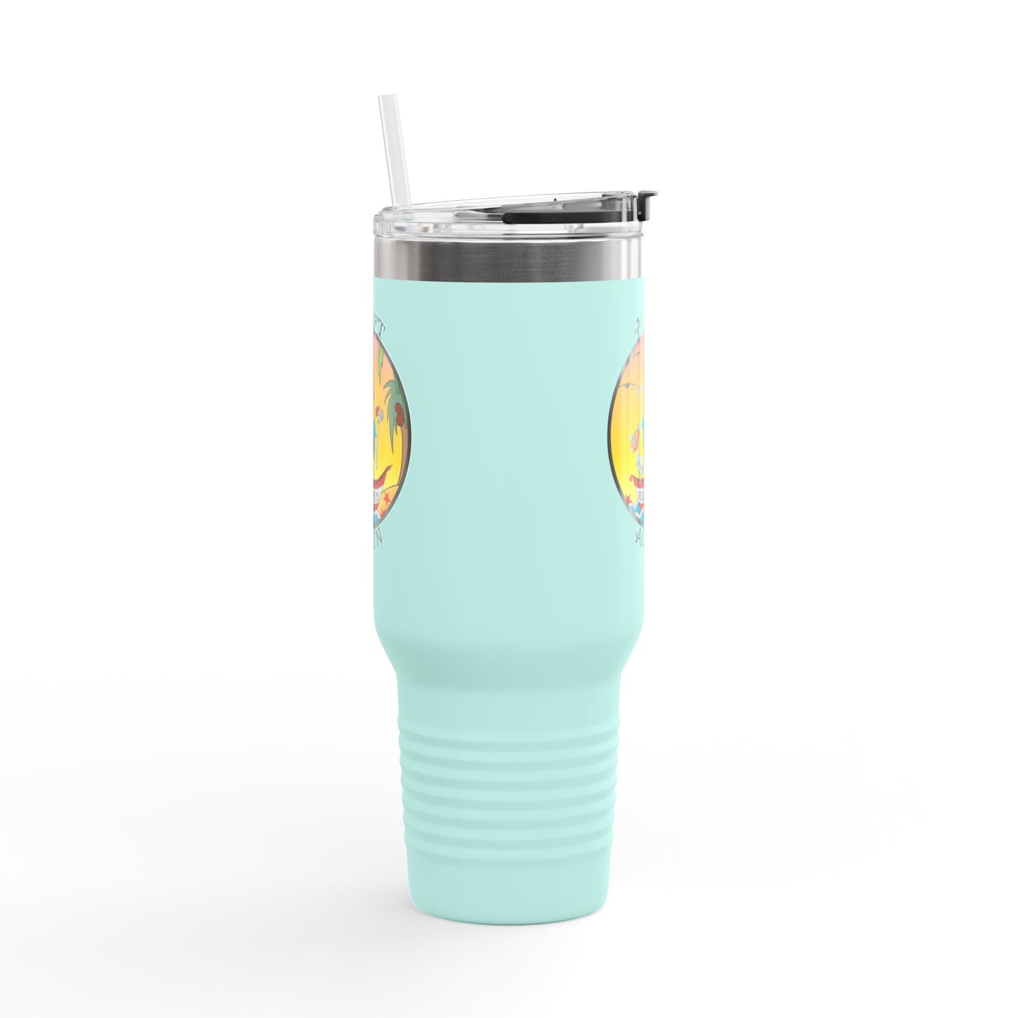 Pelican Coffee Co. Insulated Travel Mug, 40oz, White, Black or Teal