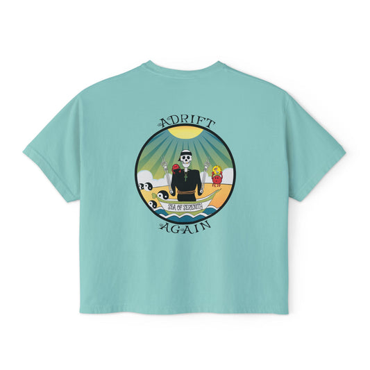 A Boxy Woman's Tee, Sea Of Serenity, Mint