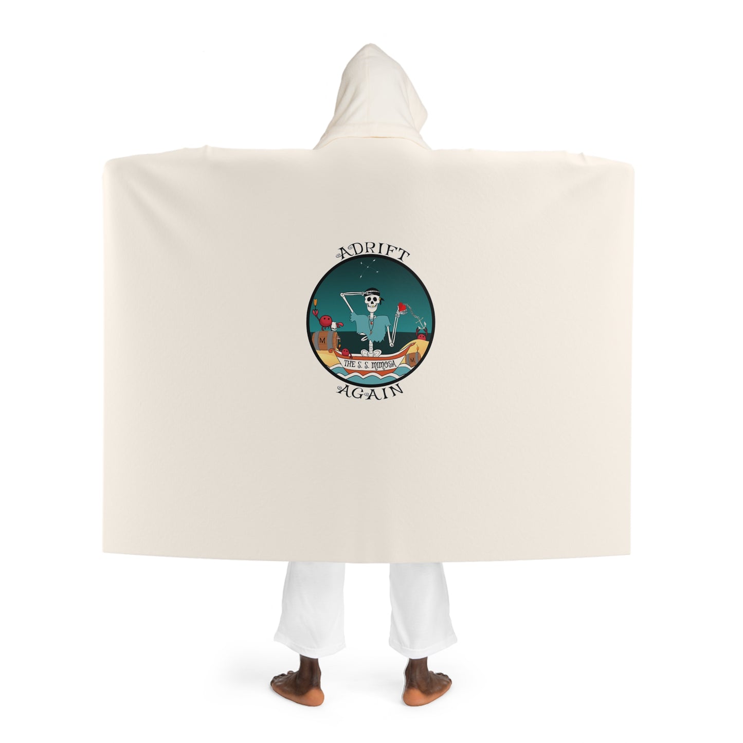 The S. S. Mimosa Hooded Sherpa Fleece Blanket