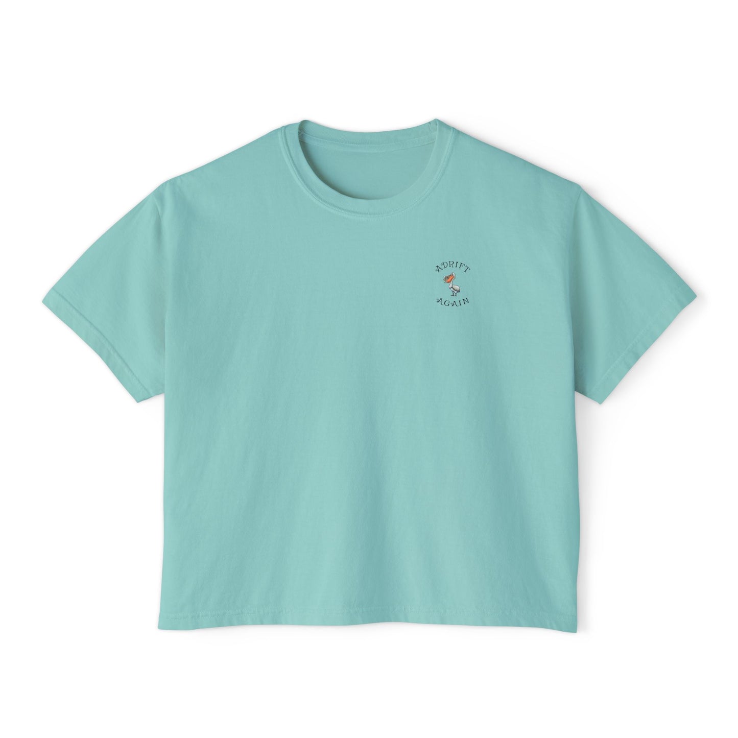 A Boxy Woman's Tee, The Crabby Coffee Crew, Mint