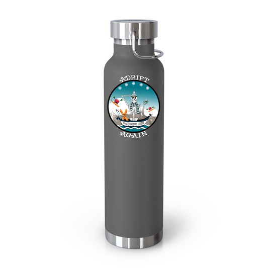 Black Diamond Coffee 22 oz Water Bottle, Dual Wall, Stainless Steel, In Stainless, Mint, Orange, Gray, Black or White