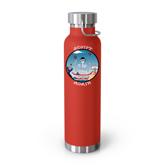 S. S. No Senators Son 22 oz Water Bottle, Dual Wall, Stainless Steel, In Light Blue, Red, Black or White