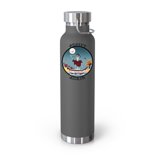 S. S. Fantabulous 22 oz Water Bottle, Dual Wall, Stainless Steel, In Stainless, Orange, Gray, Black or White