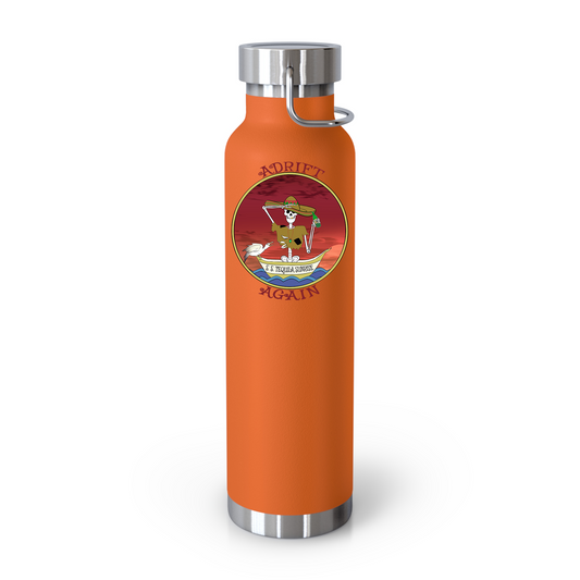 S. S. Tequila Sunrise 22 oz Water Bottle, Dual Wall, Stainless Steel, In Orange or White