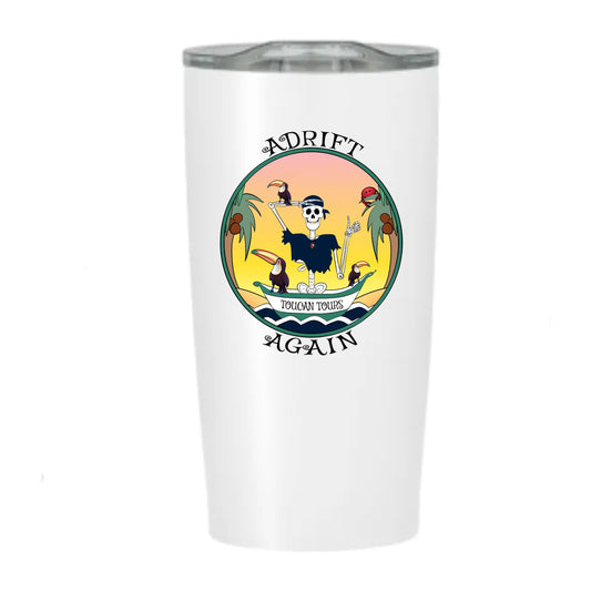 Toucan Tours, Stainless Steel Tumbler, White