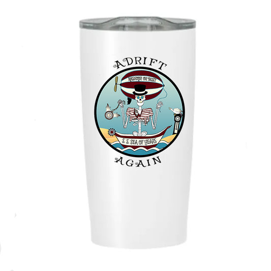 S. S. Sea Of Years, Stainless Steel Tumbler, White