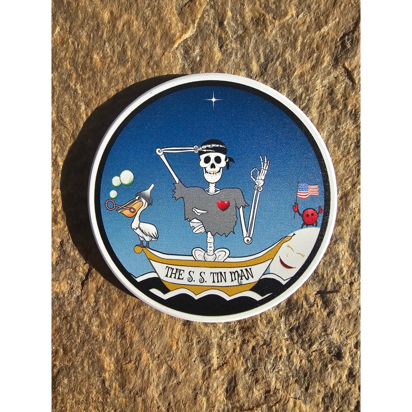 The S. S. Tin Man, Ceramic Stone Coasters (Set of Four)